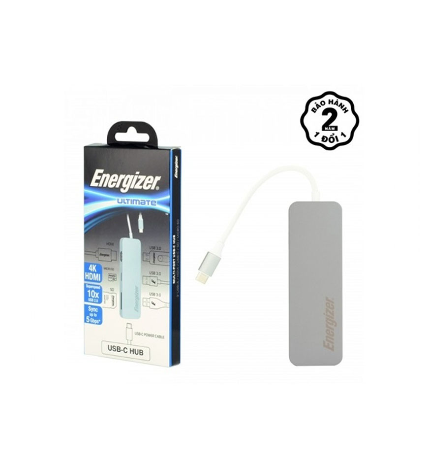 ENERGIZER USB C-HUB MULTI-PORT CABLE 7 IN 1 - HC3MPGY4