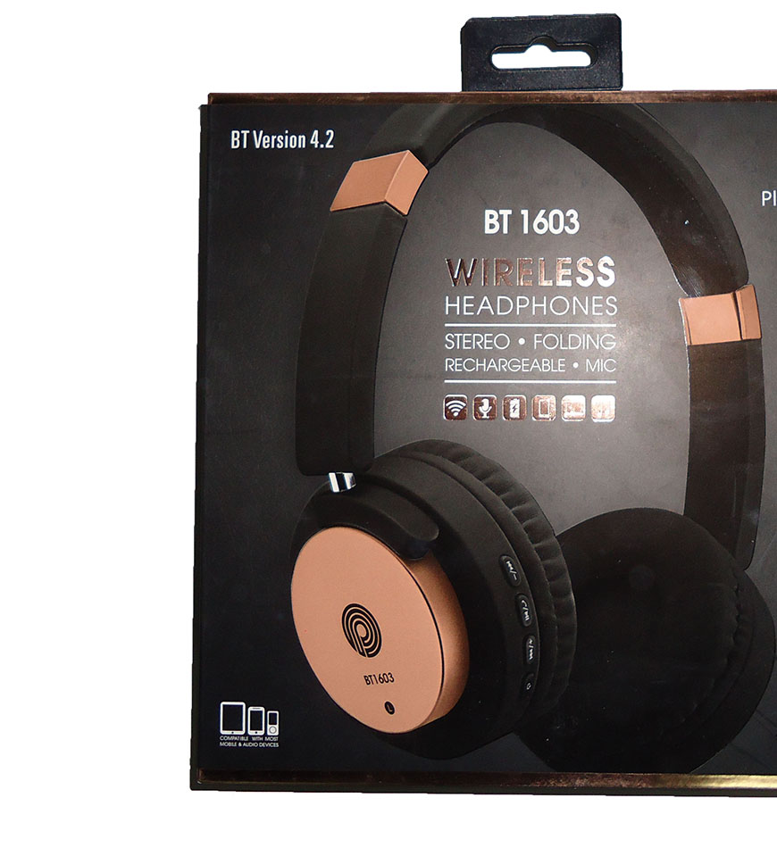PLATINUM BLUETOOTH WIRELESS HEADPHONE & SPEAKER - BT1605S