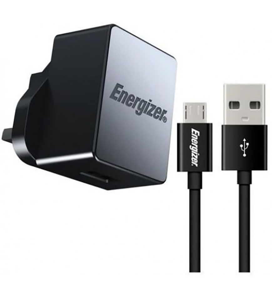 ENERGIZER HIGH-TECH WALL CHARGER WITH MICRO USB QC 2.0 1 USB UK BLACK- ACA1QUKHMC3