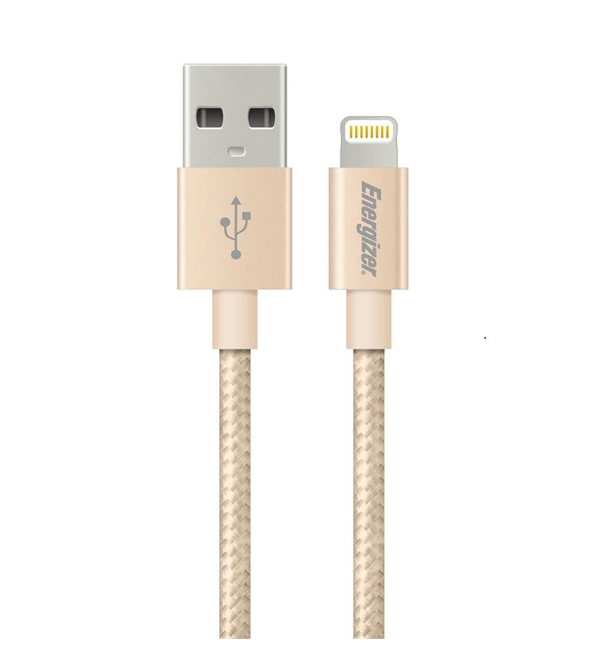 ENERGIZER HIGH-TECH USB LIGHTNING IPHONE CABLE ALU - GOLDEN 1.2M - C13UBLIGGD4