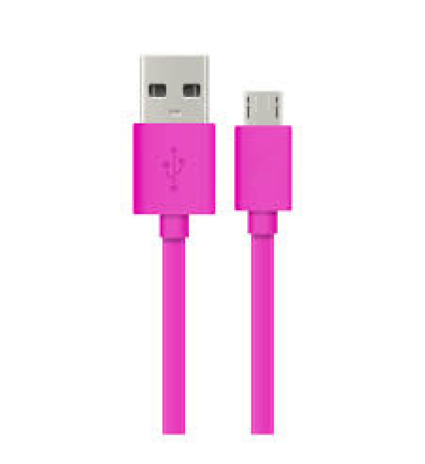 ENERGIZER HIGH-TECH FLAT USB MICRO-USB CABLE - PINK 1.2M - C21UBMCGPK4