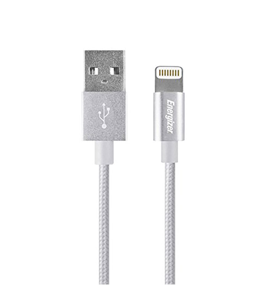 ENERGIZER HIGH-TECH USB LIGHTNING IPHONE CABLE ALU - SILVER 1.2M - C13UBLIGSL4