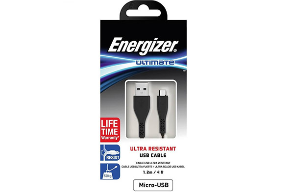 ENERGIZER ULTIMATE LIFETIME CABLE MICRO BLACK 1.2M - C41UBMCGBK4