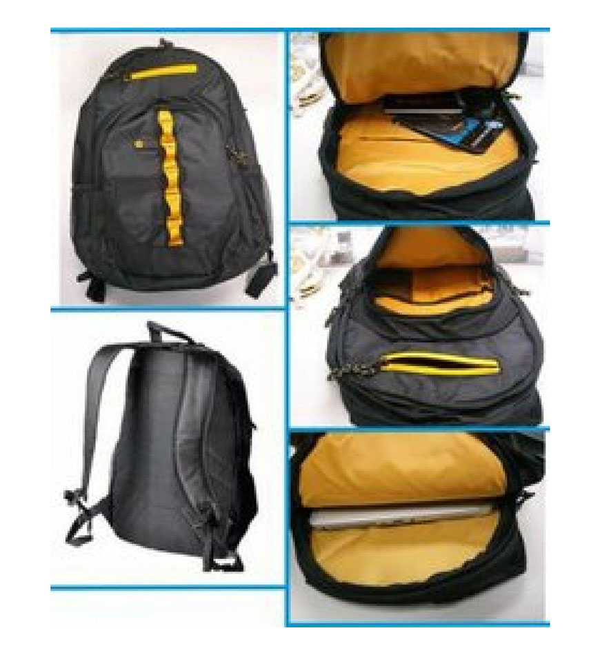 HP 15.6 SPORT LAPTOP BAG - BACKPACK - F3W17AA - BLACK-YELLOW
