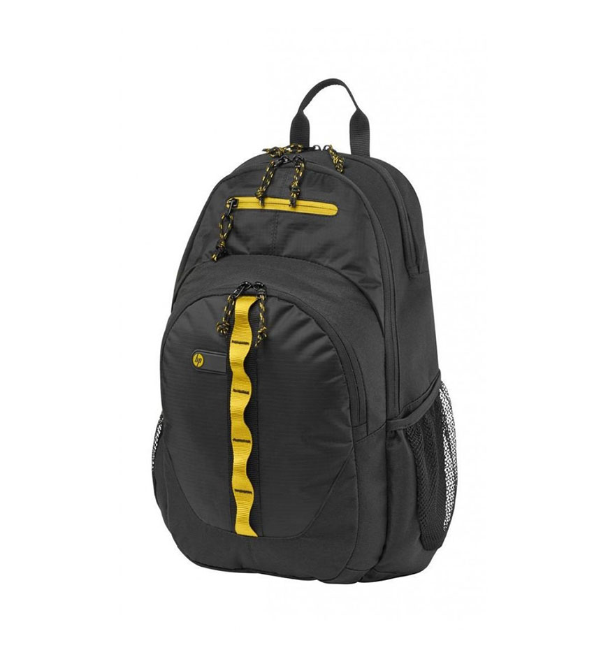 HP 15.6 SPORT LAPTOP BAG - BACKPACK - F3W17AA - BLACK-YELLOW