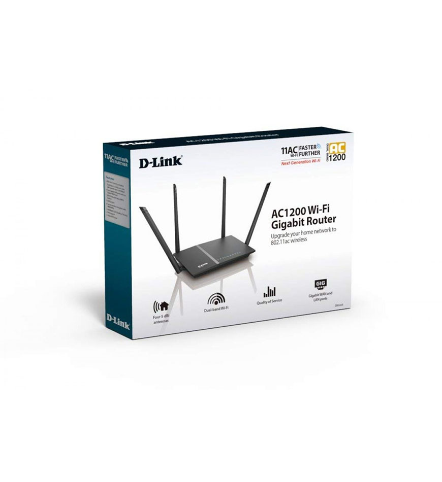 D-LINK AC 1200 WI-FI DUAL-BAND GIGABIT LAN/WAN ROUTER - DIR-825