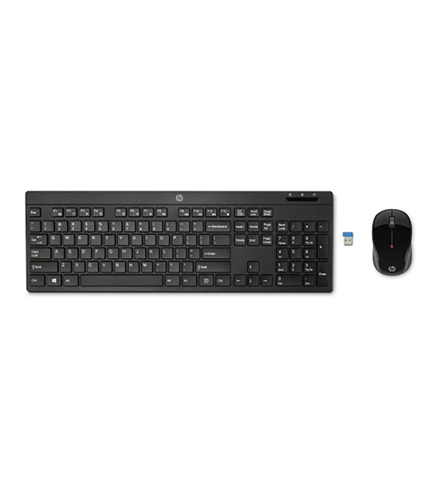 HP WIRELESS KEYBOARD MOUSE 200 - Z3Q63AA - BLACK