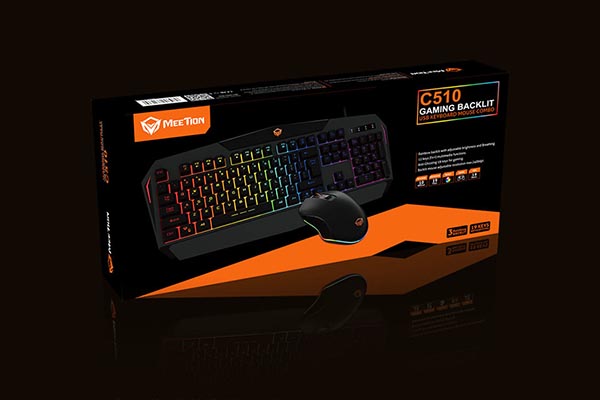 Meetion Backlit Gaming Keyboard and Mouse Combo -  MT-C510
