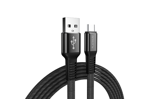 Platinum TOUGH Series Cable Type-C 1.2M – Black - P-CBTGHC1BK