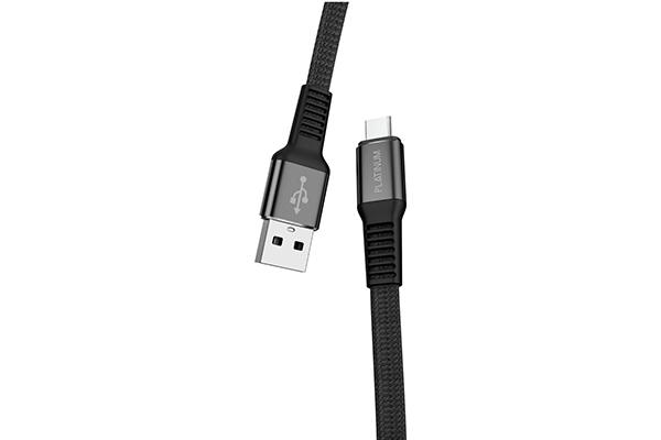Platinum TOUGH Series Cable Type-C 1.2M – Black - P-CBTGHC1BK