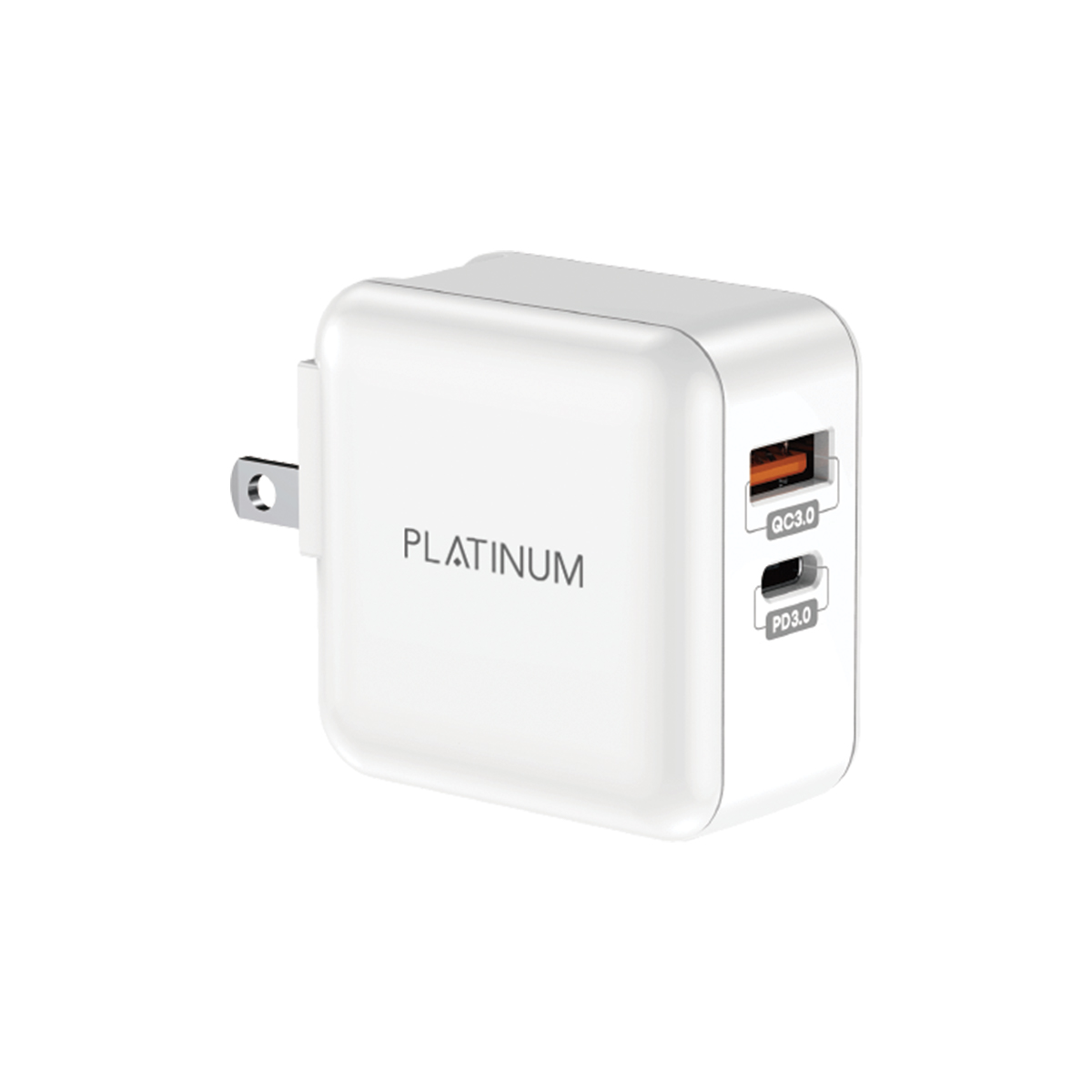 BRIGHT Series UK Wall Charger PD + QC - White