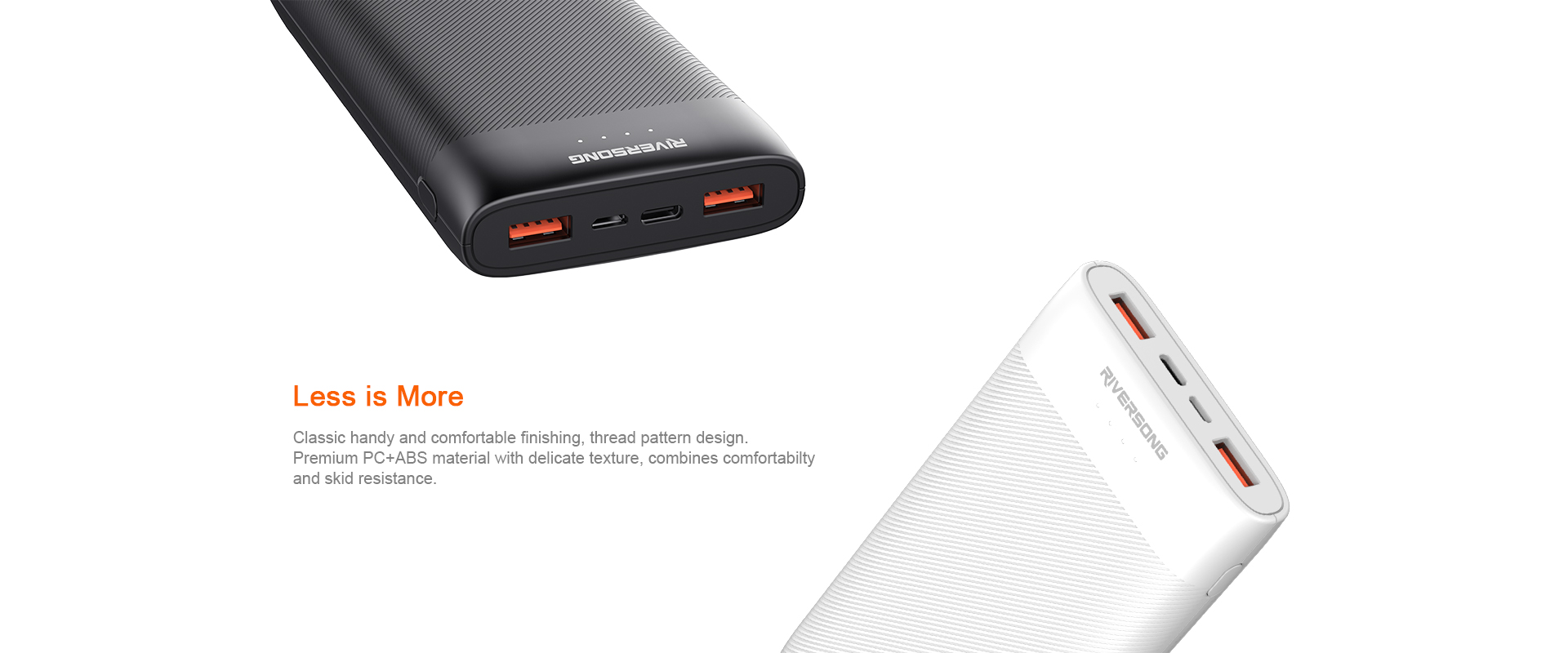 Riversong POWER BANK RAY 20 PB03 - WHITE (RAY-20-PB03-W)