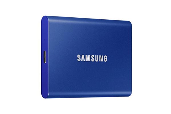 Samsung T7 Portable SSD - 1 TB - USB 3.2 Gen.2 External Indigo Blue - MU-PC1T0H/WW