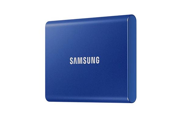 Samsung T7 Portable SSD - 1 TB - USB 3.2 Gen.2 External Indigo Blue - MU-PC1T0H/WW