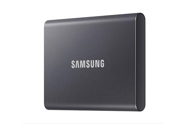 Samsung T7 Portable SSD - 1 TB - USB 3.2 Gen.2 External Titanium Grey - MU-PC1T0T/WW