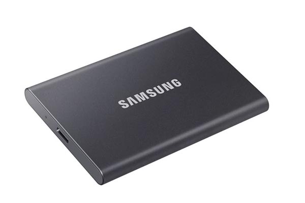 Samsung T7 Portable SSD - 1 TB - USB 3.2 Gen.2 External Titanium Grey - MU-PC1T0T/WW