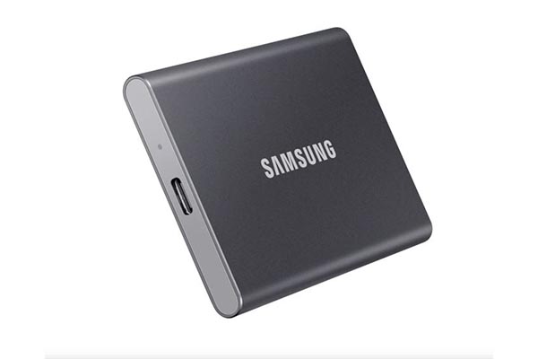 Samsung T7 Portable SSD - 1 TB - USB 3.2 Gen.2 External Titanium Grey - MU-PC1T0T/WW