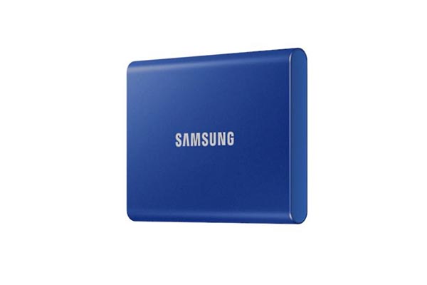 Samsung T7 Portable SSD - 500 GB - USB 3.2 Gen.2 External Indigo Blue - MU-PC500H/WW