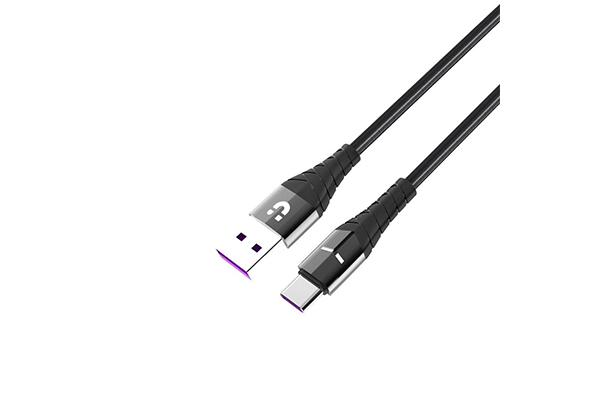 Unitek Type-C 1M, 5A USB-C Super Charge Cable Black Color