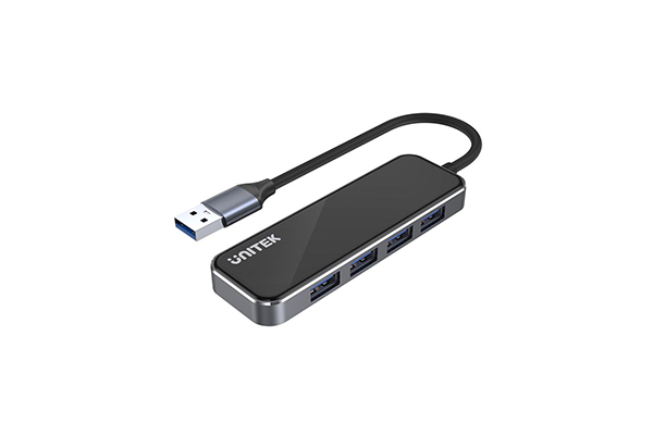 Unitek USB3.1 Gen1 Type-A 4-Port Hub Grey 