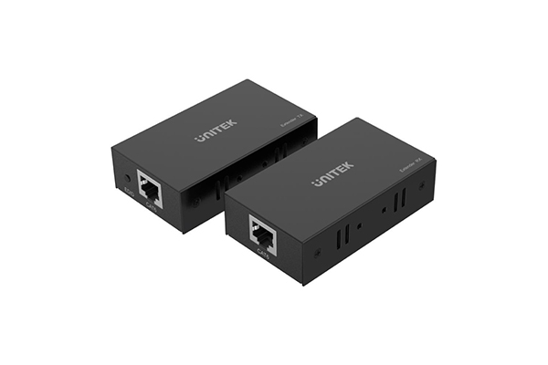 Unitek 60M HDMI Extender Over Ethernet Cable, Black Color