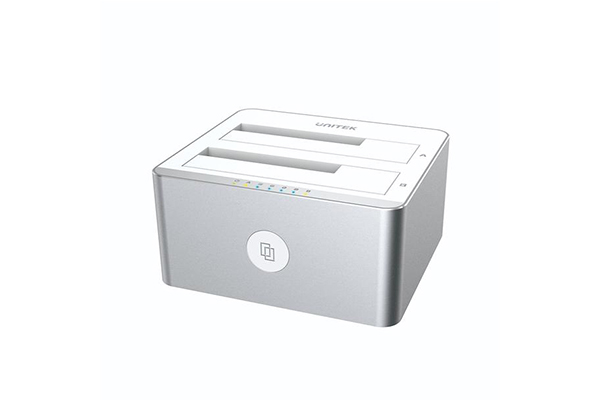 Unitek USB3.0 to SATA6G 2.5”/3.5” Dual Bay Hard Disk Docking Station - Silver