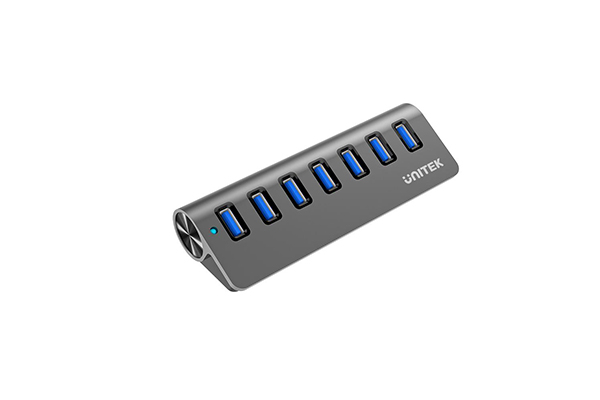 Unitek USB3.0 7-Port Aluminium Hub (Desk Slide Design)