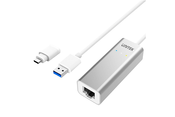 Unitek USB3.0 Aluminium Gigabit Ethernet Converter (With USB-C Adaptor)