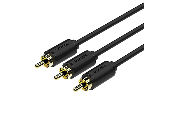 Unitek 1.5M, 3RCA to 3RCA Cable Black Color
